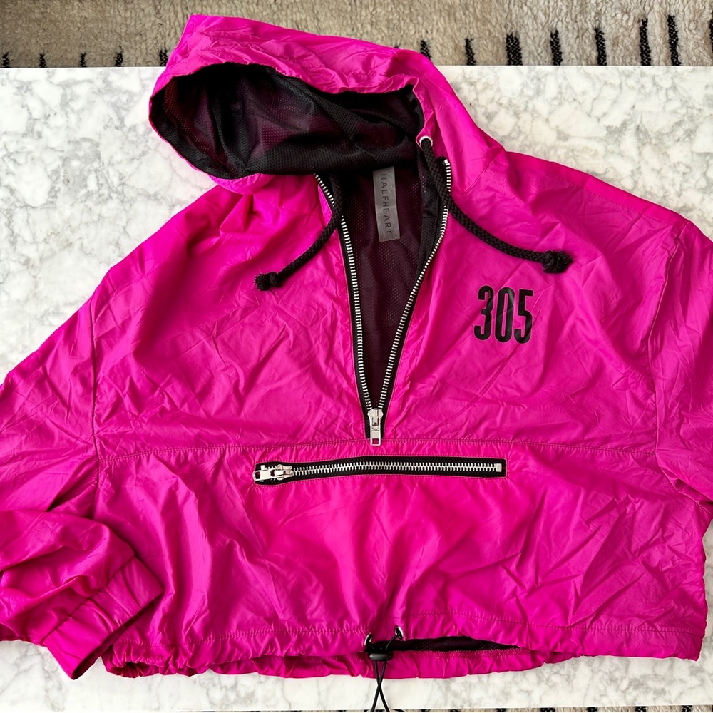 305 Nylon Cropped Hoodie - Part of a set